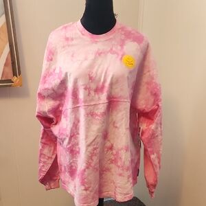 Coca-Cola Pink Tie-Dye Long Sleeve Shirt